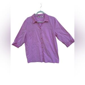 Liz Claiborne Pink Button-Up Shirt